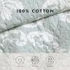 imageLaura Ashley  Queen Quilt Set Cotton Reversible Bedding with Matching Shams Lightweight Home Decor Ideal for All Seasons Venetia Grey QueenVenetia Blue