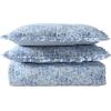 imageLaura Ashley  Queen Quilt Set Premium Microfiber Bedding with Matching Shams Floral Home Decor with Ruffle Embellishments Quartet Ruffled Blue QueenQueen