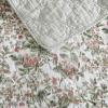 imageLaura Ashley  Queen Quilt Set Reversible Cotton Bedding with Matching Shams Floral Bedroom Decor for All Seasons Bramble Floral Green QueenBramble Floral Green