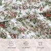 imageLaura Ashley  Queen Quilt Set Reversible Cotton Bedding with Matching Shams Floral Bedroom Decor for All Seasons Bramble Floral Green QueenBramble Floral Green