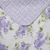 imageLaura Ashley  Queen Quilt Set Reversible Cotton Bedding with Matching Shams Lightweight Decor for All Seasons Keighley Lilac QueenLilac