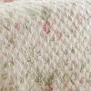 imageLaura Ashley  Queen Quilt Set Reversible Cotton Bedding with Matching Shams Lightweight Home Decor for All Seasons Breezy Floral PinkGreen Queen