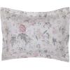 imageLaura Ashley  Queen Quilt Set Reversible Cotton Bedding with Matching Shams Lightweight Home Decor for All Seasons Breezy Floral PinkGrey Queen