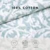 imageLaura Ashley  Queen Quilt Set Reversible Cotton Bedding with Matching Shams Lightweight Home Decor for All Seasons Mia Blue QueenQueen