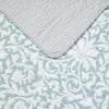 imageLaura Ashley  Queen Quilt Set Reversible Cotton Bedding with Matching Shams Lightweight Home Decor for All Seasons Mia Blue QueenQueen