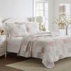 imageLaura Ashley  Queen Quilt Set Reversible Cotton Bedding with Matching Shams Patchwork Inspired Home Decor Celina Patchwork Red QueenCelina Patchwork PinkSage