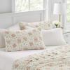 imageLaura Ashley  Queen Quilt Set Reversible Cotton Bedding with Matching Shams Patchwork Inspired Home Decor Celina Patchwork Red QueenCelina Patchwork PinkSage
