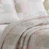 imageLaura Ashley  Queen Quilt Set Reversible Cotton Bedding with Matching Shams Patchwork Inspired Home Decor Celina Patchwork Red QueenCelina Patchwork PinkSage