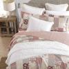 imageLaura Ashley  Queen Quilt Set Reversible Cotton Bedding with Matching Shams Patchwork Inspired Home Decor Celina Patchwork Red QueenCelina Patchwork Red