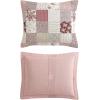 imageLaura Ashley  Queen Quilt Set Reversible Cotton Bedding with Matching Shams Patchwork Inspired Home Decor Celina Patchwork Red QueenCelina Patchwork Red
