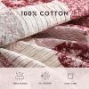 imageLaura Ashley  Queen Quilt Set Reversible Cotton Bedding with Matching Shams Patchwork Inspired Home Decor Celina Patchwork Red QueenCelina Patchwork Red
