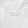 imageLaura Ashley  Queen Quilt Set Reversible Cotton Bedding with Matching Shams PreWashed Home Decor for Added Softness Heirloom Crochet White QueenFullQueen