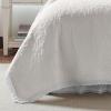 imageLaura Ashley  Queen Quilt Set Reversible Cotton Bedding with Matching Shams PreWashed Home Decor for Added Softness Heirloom Crochet White QueenFullQueen