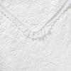 imageLaura Ashley  Queen Quilt Set Reversible Cotton Bedding with Matching Shams PreWashed Home Decor for Added Softness Heirloom Crochet White QueenTwin