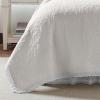 imageLaura Ashley  Queen Quilt Set Reversible Cotton Bedding with Matching Shams PreWashed Home Decor for Added Softness Heirloom Crochet White QueenTwin