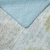 imageLaura Ashley  Queen Quilt Set Reversible Cotton Bedding with Matching Shams PreWashed Home Decor for Added Softness Saltwater Blue QueenQueen