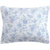 imageLaura Ashley  Queen Quilt Set Reversible Floral Cotton Bedding with Matching Shams Home Decor for All Seasons Walled Garden Brown QueenBlue