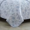 imageLaura Ashley  Queen Quilt Set Reversible Floral Cotton Bedding with Matching Shams Home Decor for All Seasons Walled Garden Brown QueenBlue