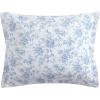 imageLaura Ashley  Queen Quilt Set Reversible Floral Cotton Bedding with Matching Shams Home Decor for All Seasons Walled Garden Brown QueenBlue