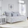 imageLaura Ashley  Queen Quilt Set Reversible Floral Cotton Bedding with Matching Shams Home Decor for All Seasons Walled Garden Brown QueenBlue