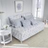 imageLaura Ashley  Queen Quilt Set Reversible Floral Cotton Bedding with Matching Shams Home Decor for All Seasons Walled Garden Brown QueenBlue