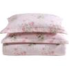 imageLaura Ashley  Queen Quilt Set Reversible Premium Bedding with Matching Shams Luxuriously Soft Floral Home Decor Veronicas Bouquet Pink QueenTwin