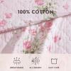 imageLaura Ashley  Queen Quilt Set Reversible Premium Bedding with Matching Shams Luxuriously Soft Floral Home Decor Veronicas Bouquet Pink QueenTwin