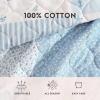 imageLaura Ashley  Queen Quilt Set Reversible Premium Bedding with Matching Shams Luxuriously Soft Home Decor Colleens Coastal Patchwork Blue QueenQueen