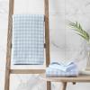 imageLaura Ashley  Towel Set Luxuriously Soft ampamp Absorbent Cotton Towels Fade Resistant ampamp Low Linting Chic Bathroom Decor Marilyn White 6PieceGinny Blue