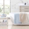 imageLaura Ashley  Towel Set Luxuriously Soft ampamp Absorbent Cotton Towels Fade Resistant ampamp Low Linting Chic Bathroom Decor Marilyn White 6PieceGinny Blue