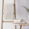 imageLaura Ashley  Towel Set Luxuriously Soft ampamp Absorbent Cotton Towels Fade Resistant ampamp Low Linting Chic Bathroom Decor Marilyn White 6PieceGinny Beige