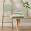 imageLaura Ashley  Towel Set Luxuriously Soft ampamp Absorbent Cotton Towels Fade Resistant ampamp Low Linting Chic Bathroom Decor Marilyn White 6PieceMarilyn Green