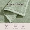 imageLaura Ashley  Towel Set Luxuriously Soft ampamp Absorbent Cotton Towels Fade Resistant ampamp Low Linting Chic Bathroom Decor Marilyn White 6PieceMarilyn Green