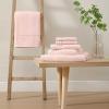 imageLaura Ashley  Towel Set Luxuriously Soft ampamp Absorbent Cotton Towels Fade Resistant ampamp Low Linting Chic Bathroom Decor Marilyn White 6PieceMarilyn Pink