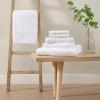 imageLaura Ashley  Towel Set Luxuriously Soft ampamp Absorbent Cotton Towels Fade Resistant ampamp Low Linting Chic Bathroom Decor Marilyn White 6PieceMarilyn White