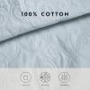imageLaura Ashley Felicity Collection Quilt Set100 Cotton Reversible All Season Bedding with Matching Shams PreWashed for Added Softness Queen Breeze BlueBreeze Blue