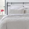 imageLaura Ashley Felicity Collection Quilt Set100 Cotton Reversible All Season Bedding with Matching Shams PreWashed for Added Softness Queen Breeze BlueSoft Grey