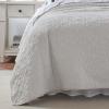 imageLaura Ashley Felicity Collection Quilt Set100 Cotton Reversible All Season Bedding with Matching Shams PreWashed for Added Softness Queen Breeze BlueSoft Grey