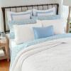 imageLaura Ashley Felicity Collection Quilt Set100 Cotton Reversible All Season Bedding with Matching Shams PreWashed for Added Softness Queen Breeze BlueWhite