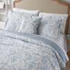 imageLaura Ashley Home  Amberley Collection  Quilt Set  100 Cotton Breathable ampamp Lightweight Reversible Bedding PreWashed for Added Softness Queen Spa Blue  1 Count Pack of 1Amberley Blue
