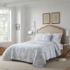 imageLaura Ashley Home  Amberley Collection  Quilt Set  100 Cotton Breathable ampamp Lightweight Reversible Bedding PreWashed for Added Softness Queen Spa Blue  1 Count Pack of 1Amberley Blue
