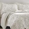 imageLaura Ashley Home  Amberley Collection  Quilt Set  100 Cotton Breathable ampamp Lightweight Reversible Bedding PreWashed for Added Softness Queen Spa Blue  1 Count Pack of 1Amberley Beige