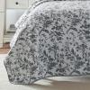 imageLaura Ashley Home  Amberley Collection  Quilt Set  100 Cotton Breathable ampamp Lightweight Reversible Bedding PreWashed for Added Softness Queen Spa Blue  1 Count Pack of 1Amberley BlackWhite