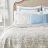 imageLaura Ashley Home  Amberley Collection  Quilt Set  100 Cotton Breathable ampamp Lightweight Reversible Bedding PreWashed for Added Softness Queen Spa Blue  1 Count Pack of 1Amberley Beige