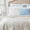 imageLaura Ashley Home  Amberley Collection  Quilt Set  100 Cotton Breathable ampamp Lightweight Reversible Bedding PreWashed for Added Softness Queen Spa Blue  1 Count Pack of 1Amberley Beige