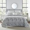 imageLaura Ashley Home  Amberley Collection  Quilt Set  100 Cotton Breathable ampamp Lightweight Reversible Bedding PreWashed for Added Softness Queen Spa Blue  1 Count Pack of 1Amberley BlackWhite