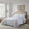 imageLaura Ashley Home  Amberley Collection  Quilt Set  100 Cotton Breathable ampamp Lightweight Reversible Bedding PreWashed for Added Softness Queen Spa Blue  1 Count Pack of 1Spa Blue