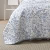 imageLaura Ashley Home  Amberley Collection  Quilt Set  100 Cotton Breathable ampamp Lightweight Reversible Bedding PreWashed for Added Softness Queen Spa Blue  1 Count Pack of 1Spa Blue