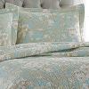 imageLaura Ashley Home  Queen Quilt Set Cotton Reversible Bedding with Matching Shams Bedroom Decor Ideal for All Seasons Brompton Green QueenQueen