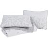 imageLaura Ashley Home  Queen Quilt Set Reversible Cotton Bedding with Matching Shams PreWashed Home Decor for Added Softness Flora Blue QueenGrey